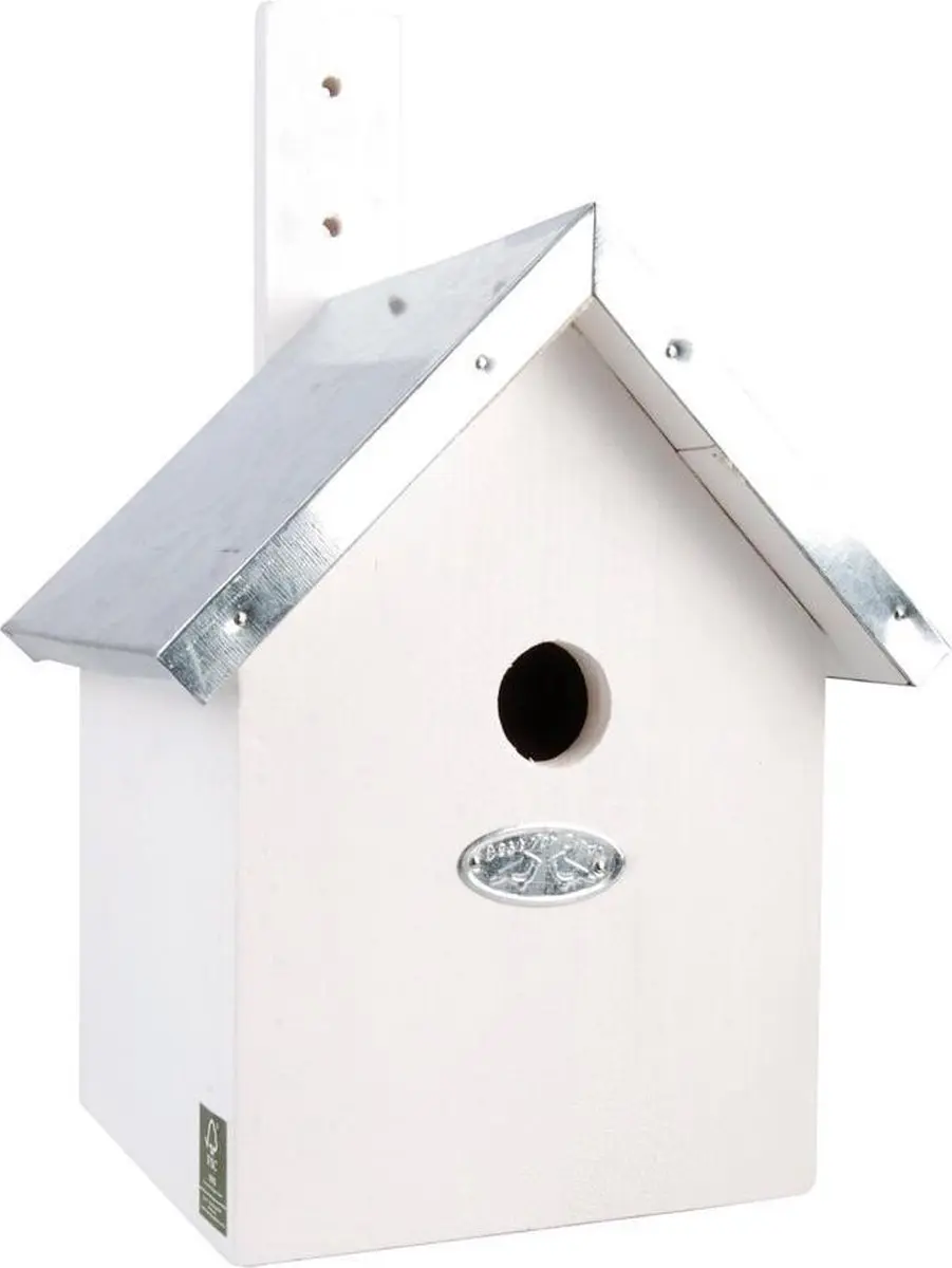 Esschert Design Nestkast Pimpelmees - Wit - Hangend