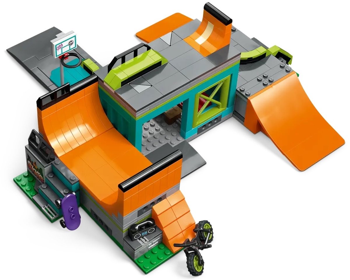 LEGO City Skatepark Set met Speelgoed Skateboard en Fiets - 60364