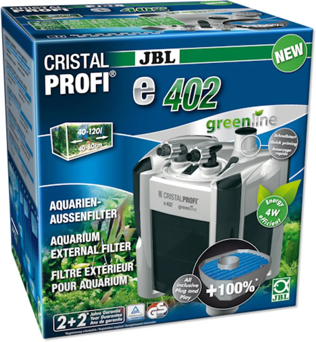 JBL CristalProfi E402 Greenline Aquariumfilter 450 l/h - afbeelding 5 van 5