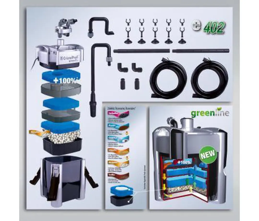 JBL CristalProfi E402 Greenline Aquariumfilter 450 l/h - afbeelding 3 van 5
