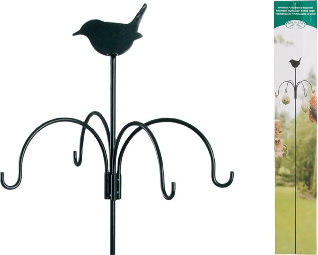 Esschert Design Voederhanger Vogelvoederhuisje Groen - 150cm