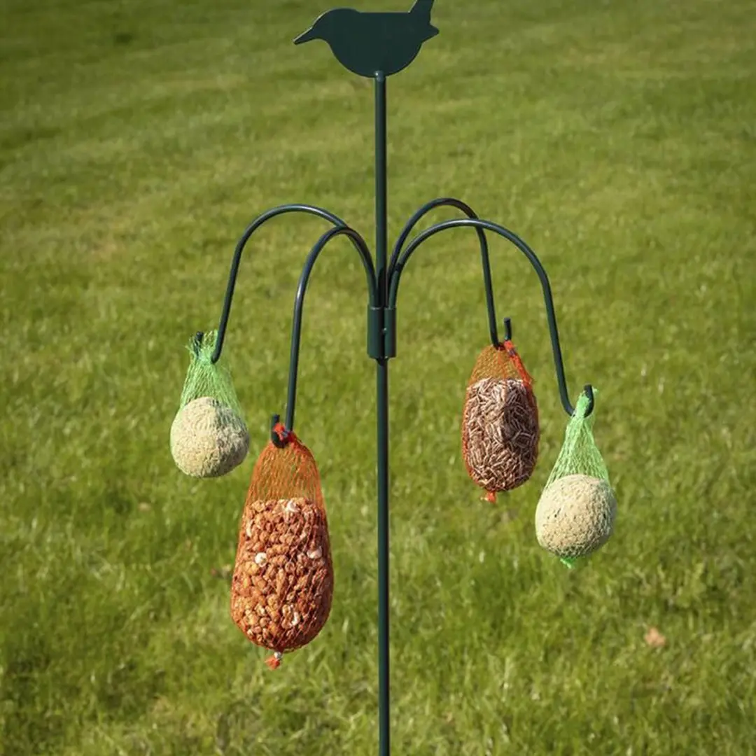 Esschert Design Voederhanger Vogelvoederhuisje Groen - 150cm