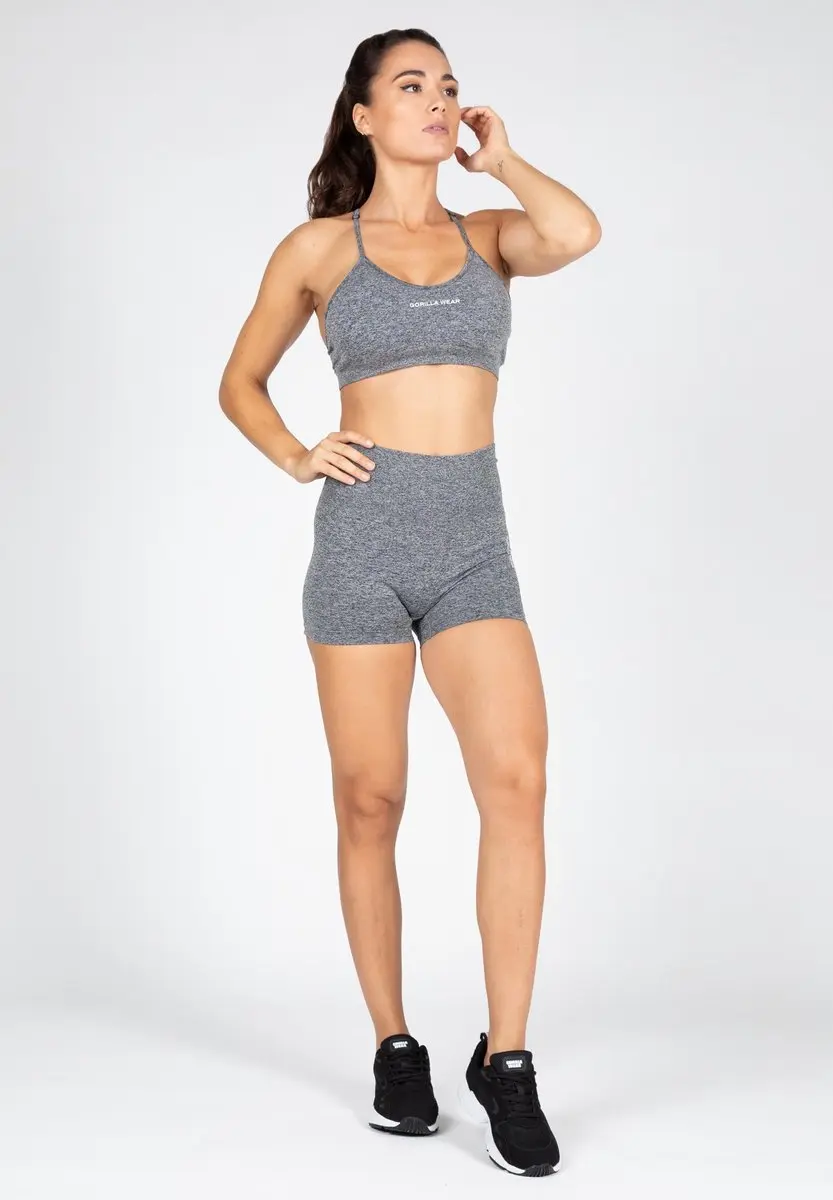 Gorilla Wear Quincy Seamless Shorts S/M - Grijs