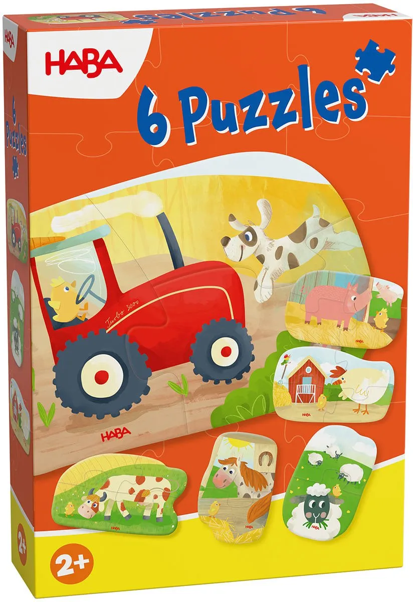 HABA Steckpuzzle Meine ersten Puzzle 36-delig - 6 Stuks