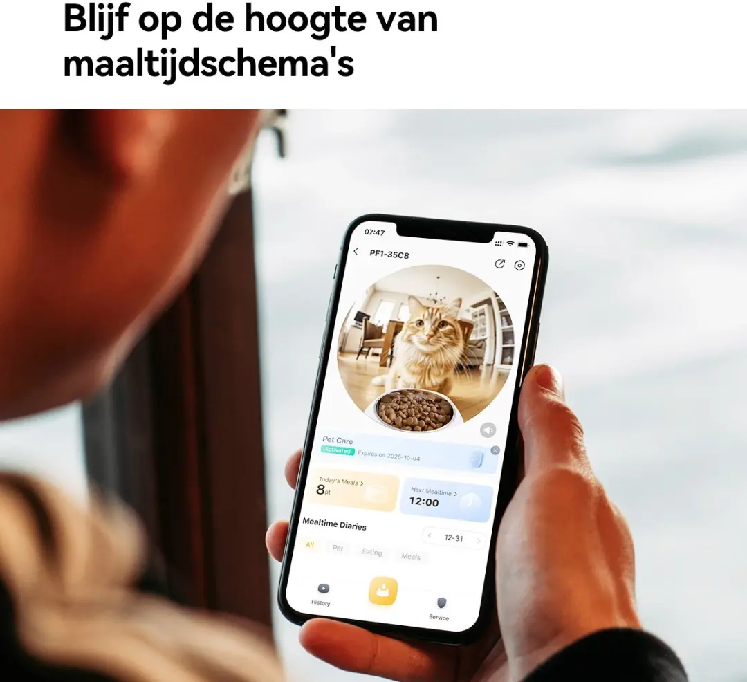 Imou Slimme AI Huisdiervoeder 4L - Automatisch Kat/Hond - Wit