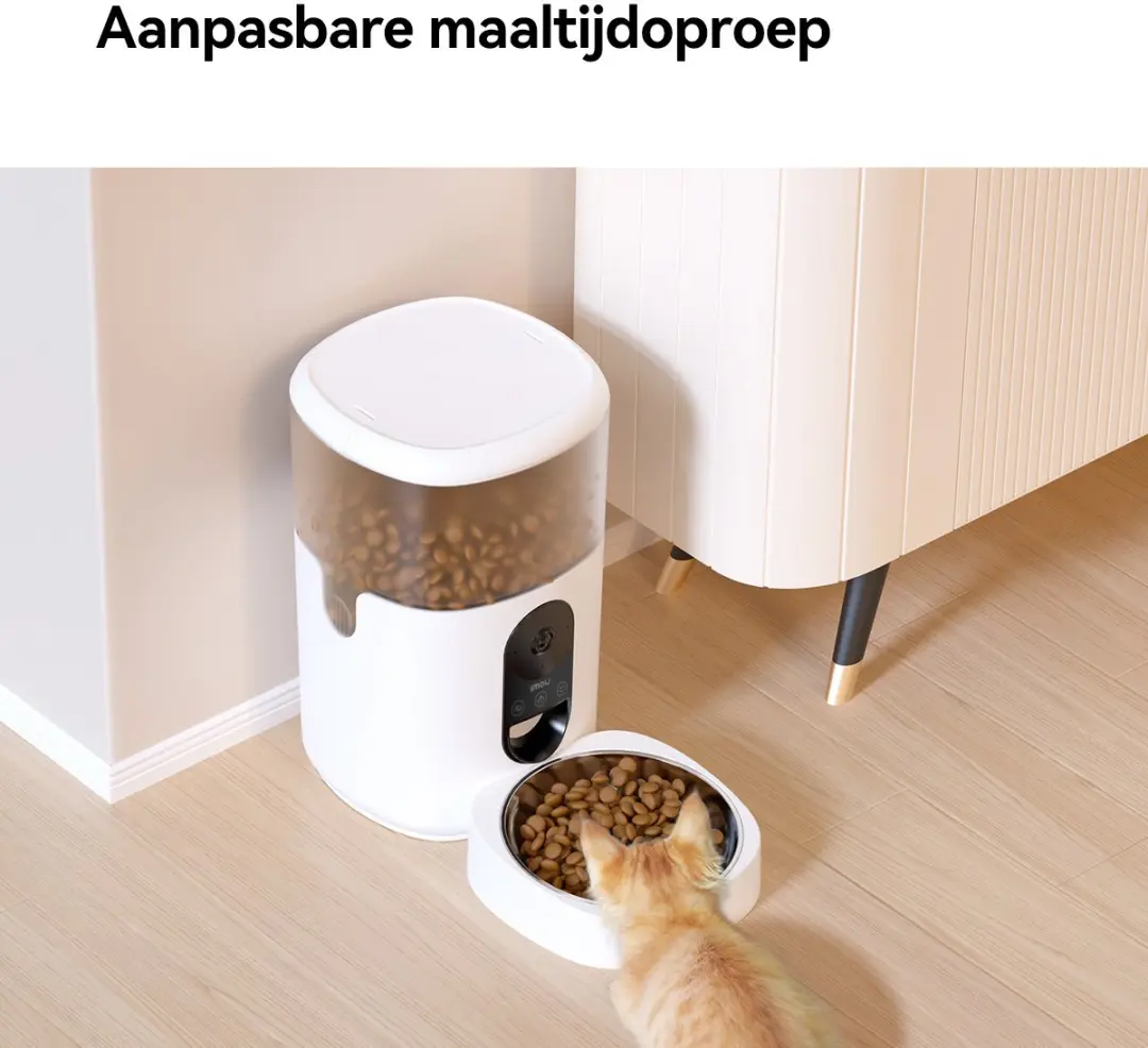 Imou Slimme AI Huisdiervoeder 4L - Automatisch Kat/Hond - Wit - afbeelding 6 van 6