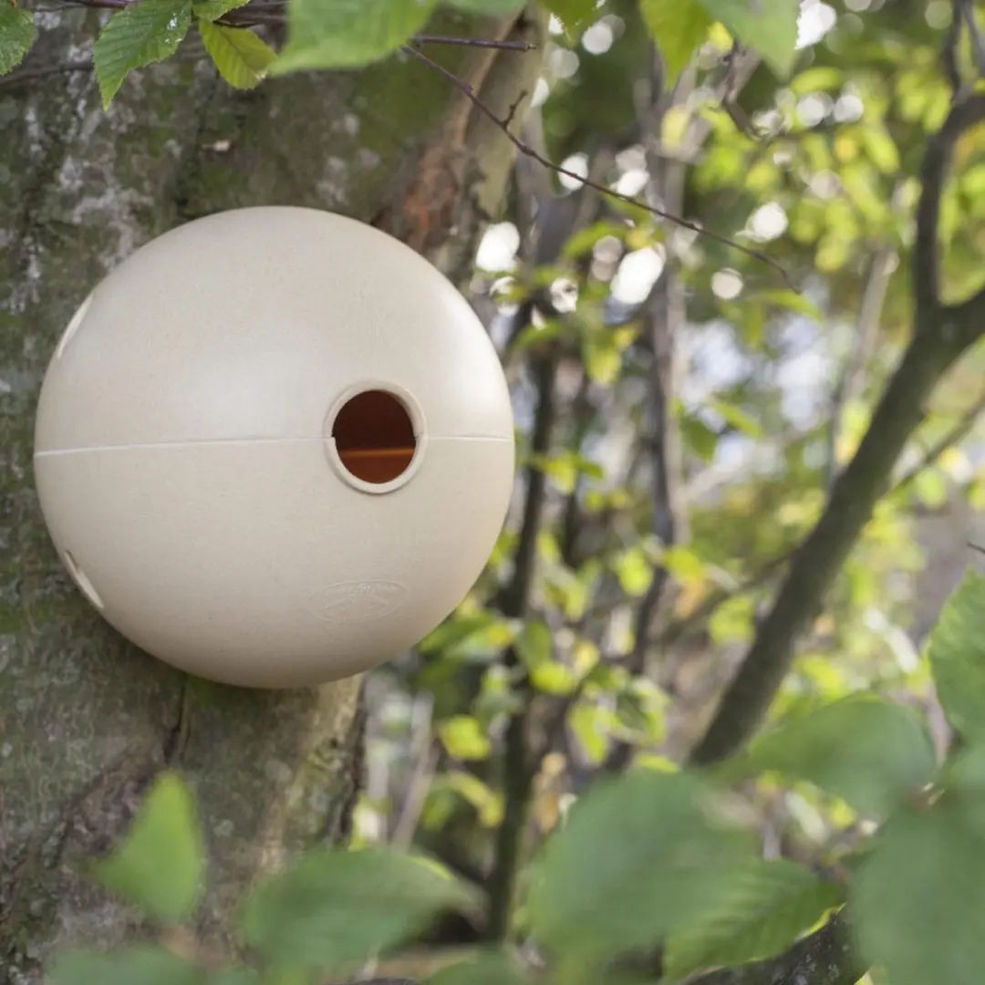 Esschert Design Vogelpot Bamboe - Beige - afbeelding 4 van 6