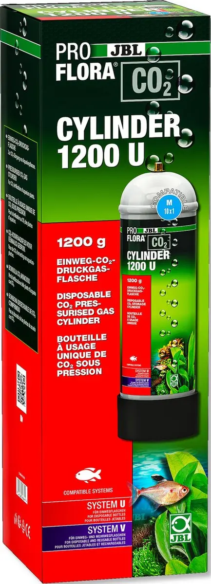 JBL ProFlora CO2 Cilinder 1200U Wegwerpfles