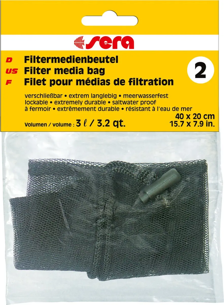 Sera Filterzakje Aquarium 3L - 2 Stuks