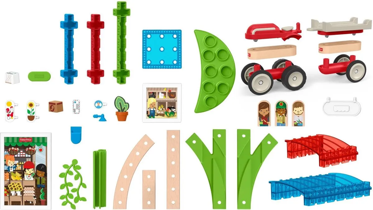 Fisher Price Wonder Makers Stad - 75 Onderdelen - Multicolor