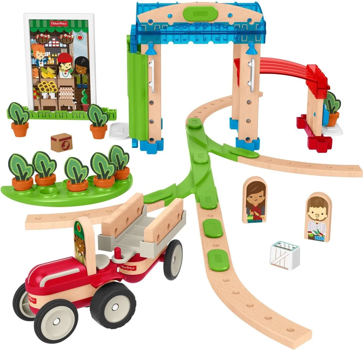 Fisher Price Wonder Makers Stad - 75 Onderdelen - Multicolor