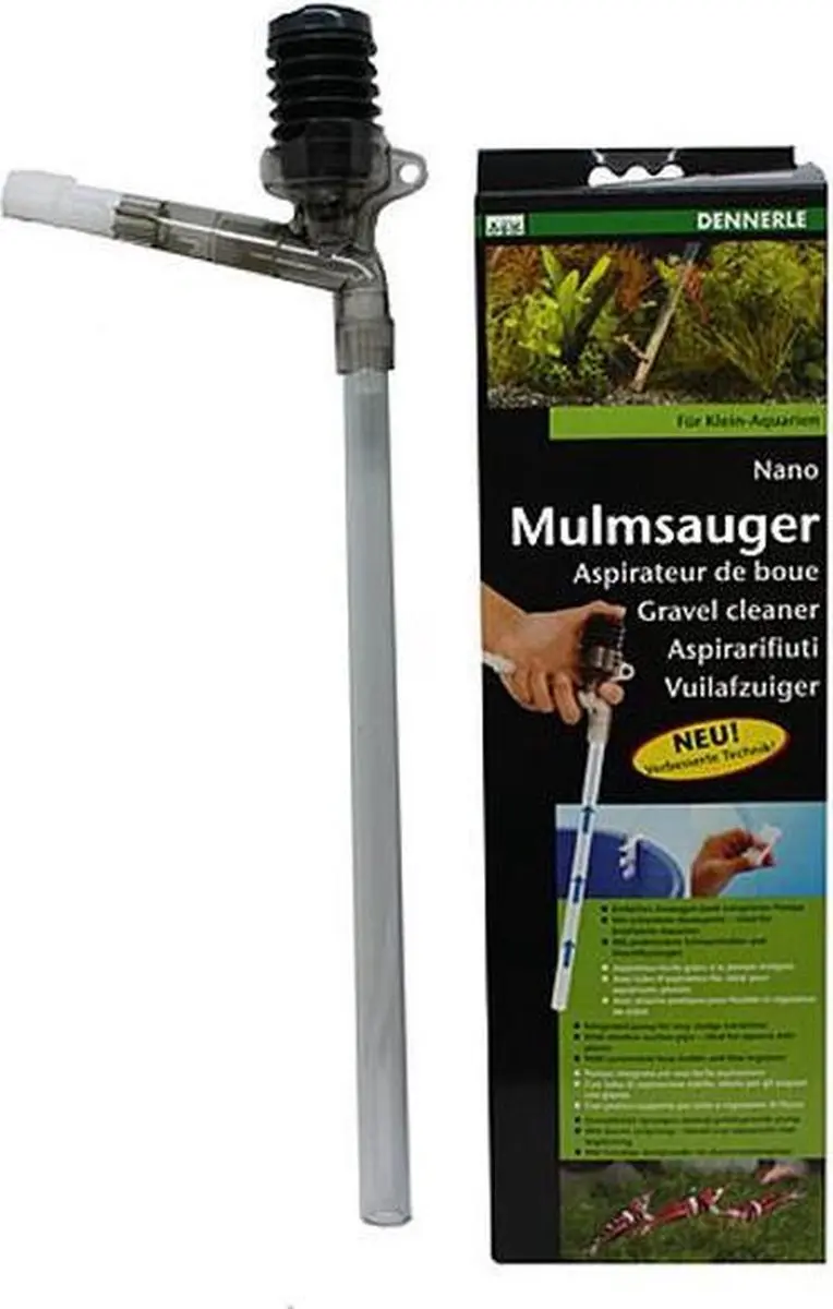Dennerle Nano Bodemreiniger met pomp - 10-40 liter