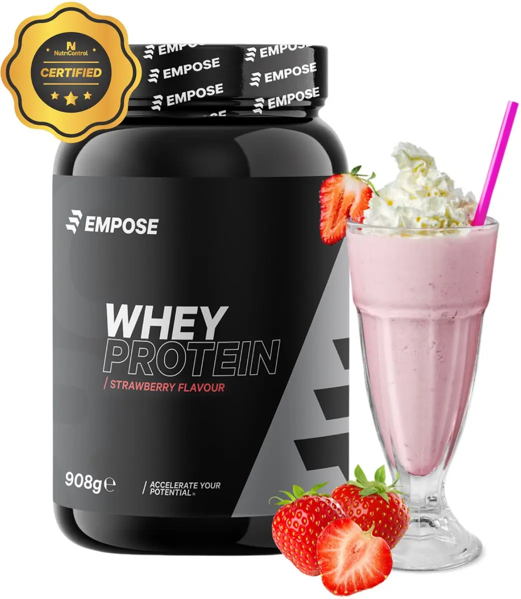 Empose Nutrition Whey Protein Aardbei 908g