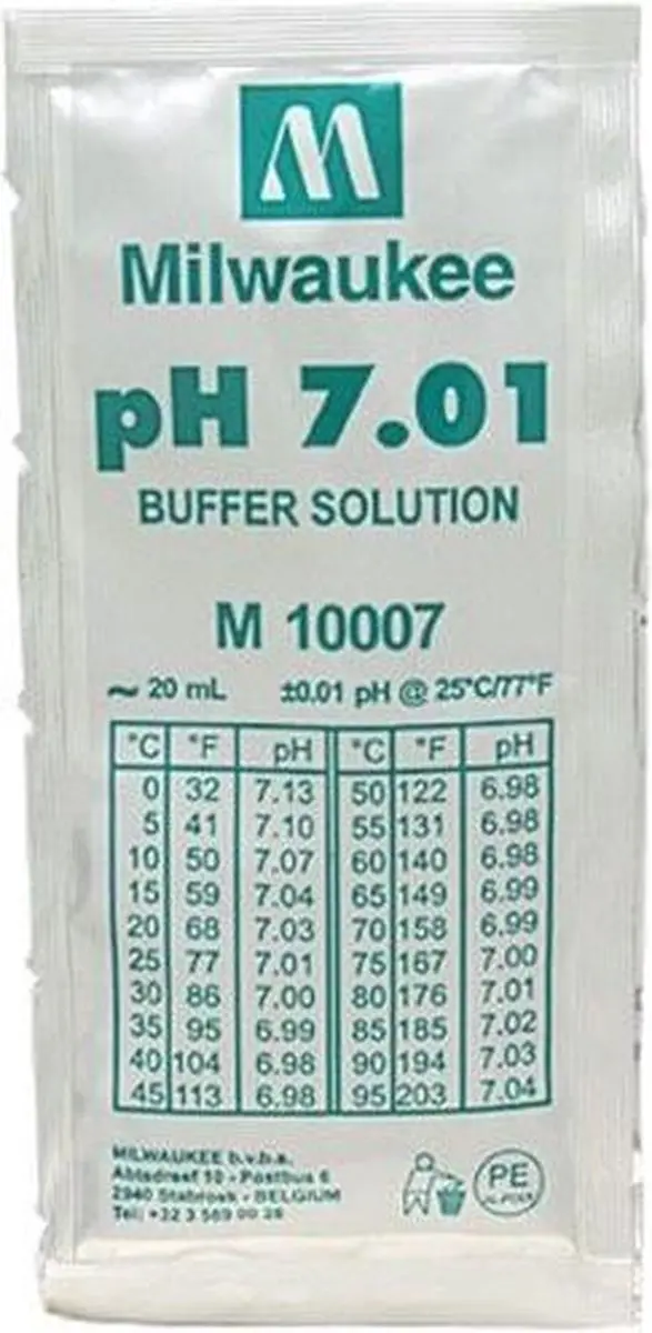 Milwaukee pH 7.01 Kalibratiebuffer 20ml
