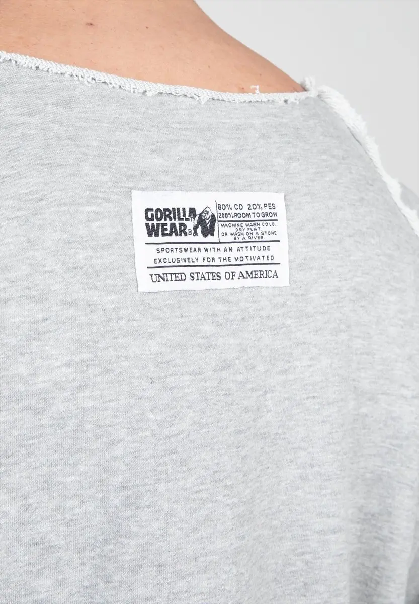 Gorilla Wear Classic Workout Top L/XL - Grijs - afbeelding 6 van 6