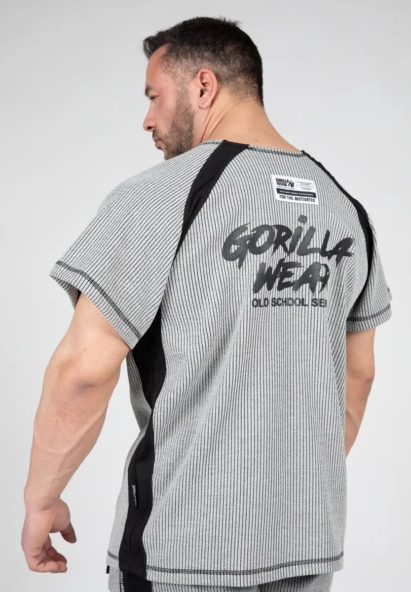 Gorilla Wear Augustine Old School Work Out Top - Grijs 4XL - afbeelding 6 van 6