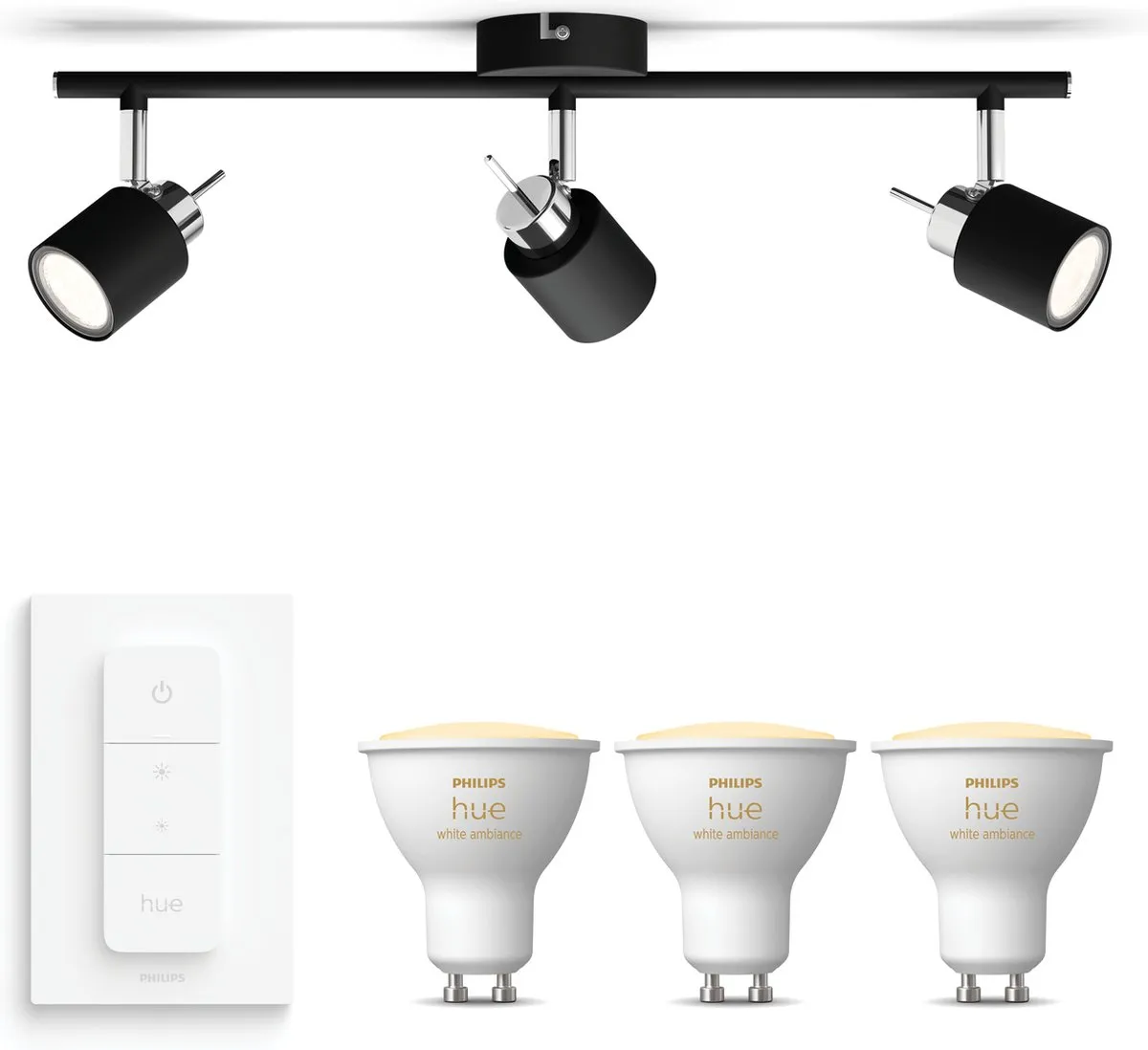 Philips Hue Meranti Opbouwspot Zwart
