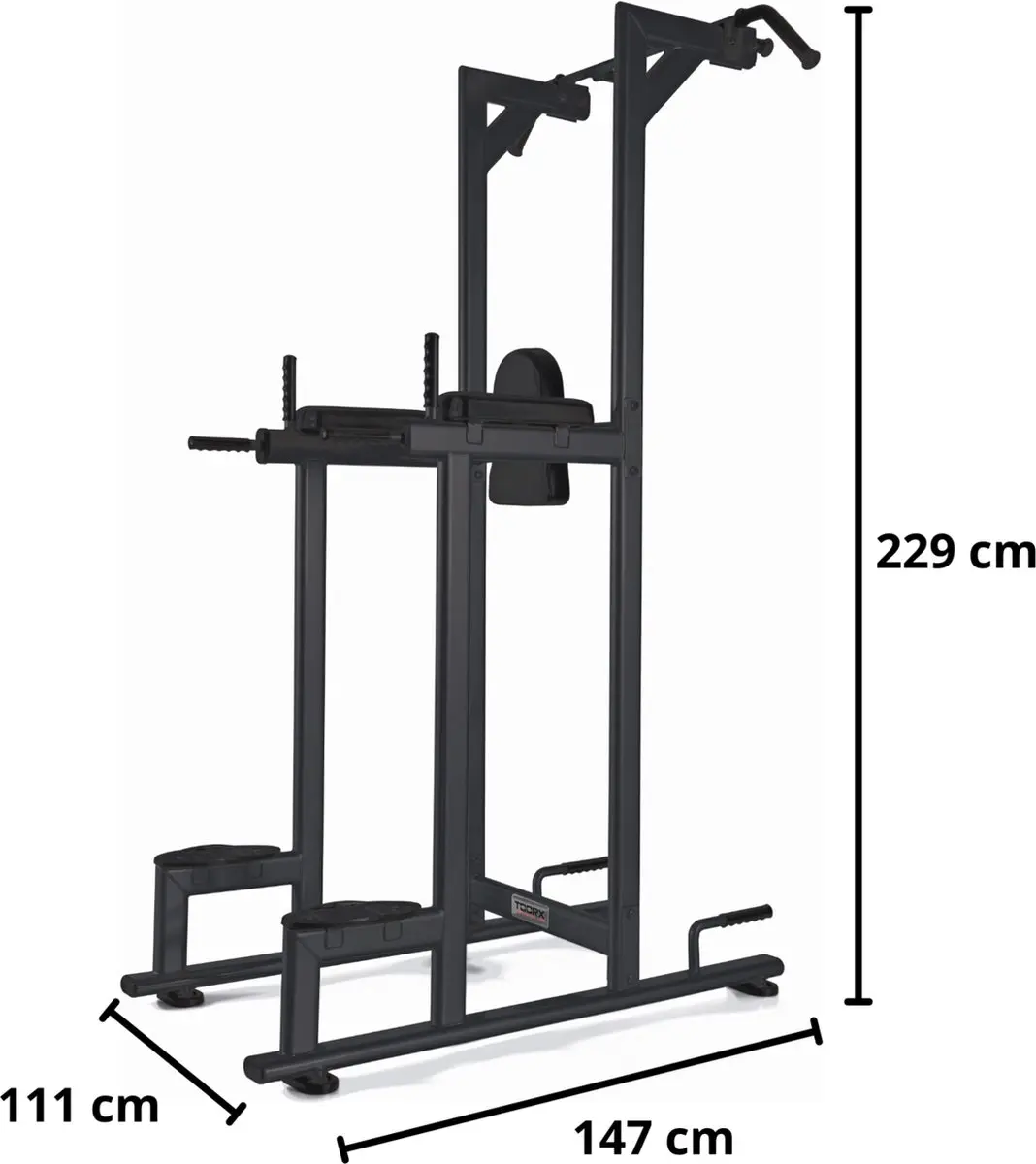 Toorx Professional WBX-B2800 Chin/Dip/Leg Raise - Zwart