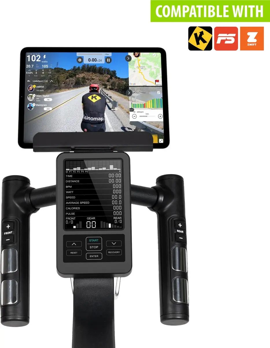 Virtufit Etappe 2.0i Indoor Cycle - 22 kg Vliegwiel - Zwart