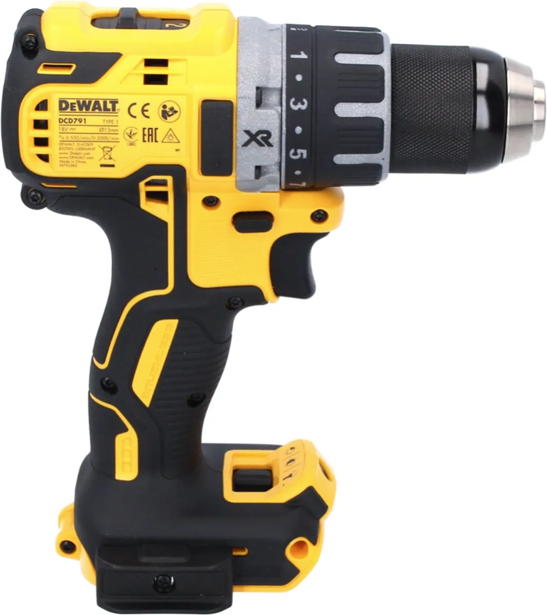 DeWalt DCD791 Accuboormachine 18V 70Nm Borstelloos - 1x 5.0Ah Accu