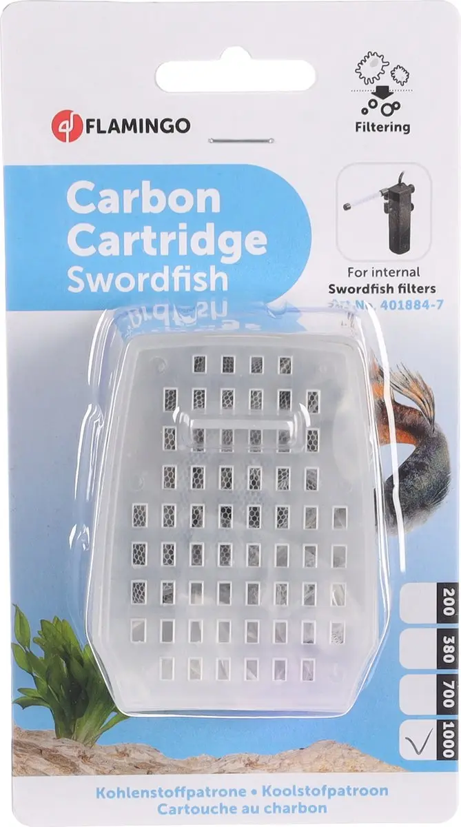 Flamingo Aquarium Filterkool Swordfish 1000 - Zwart
