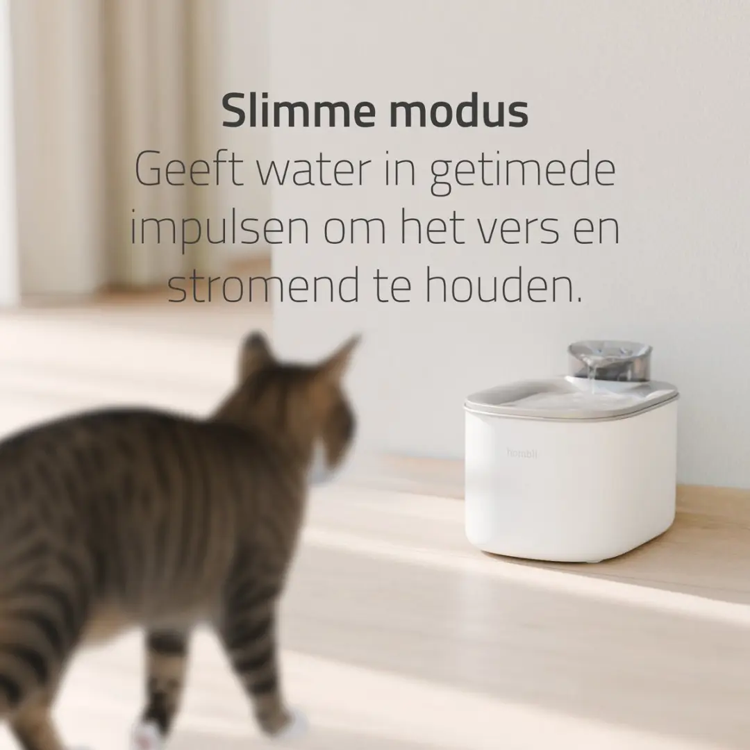 Hombli Smart Pet Fountain Drinkfontein Kat 3.5L - Wit