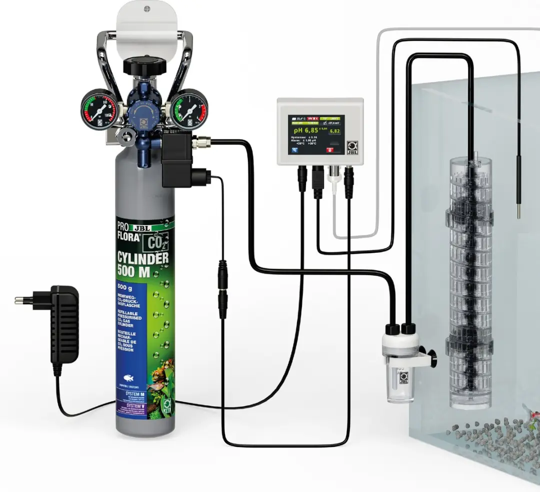 JBL ProFlora CO2 Professional Set M+ CO2 Bemestingsinstallatie - pH-Aansturing
