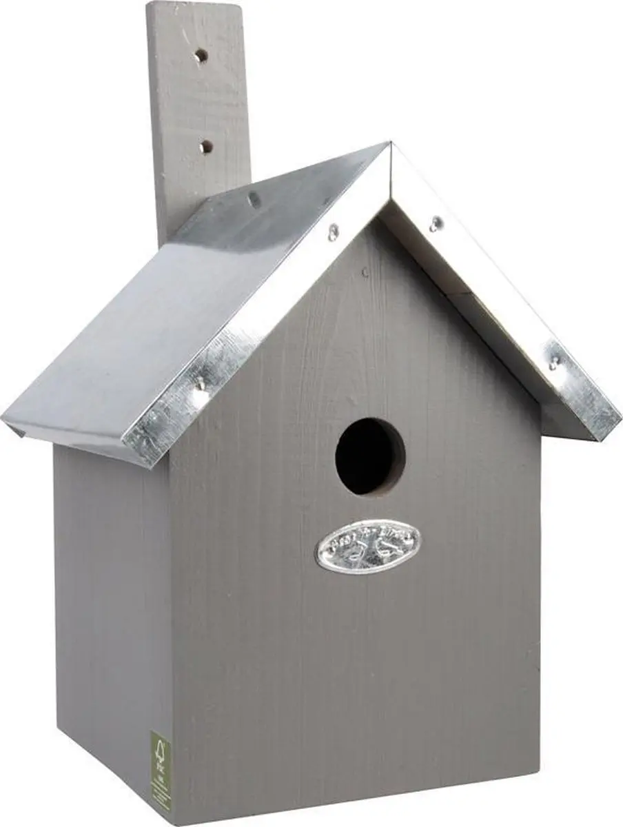 Esschert Design Houten Koolmeeskast Grijs - afbeelding 6 van 6