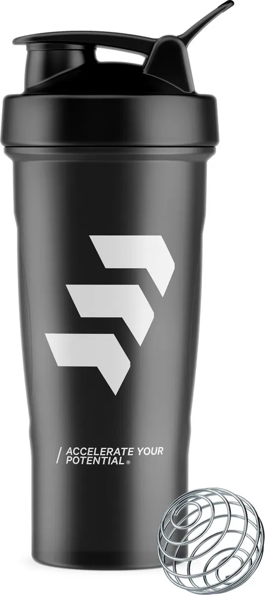 Empose Nutrition Shakebeker 600ml - Zwart Transparant