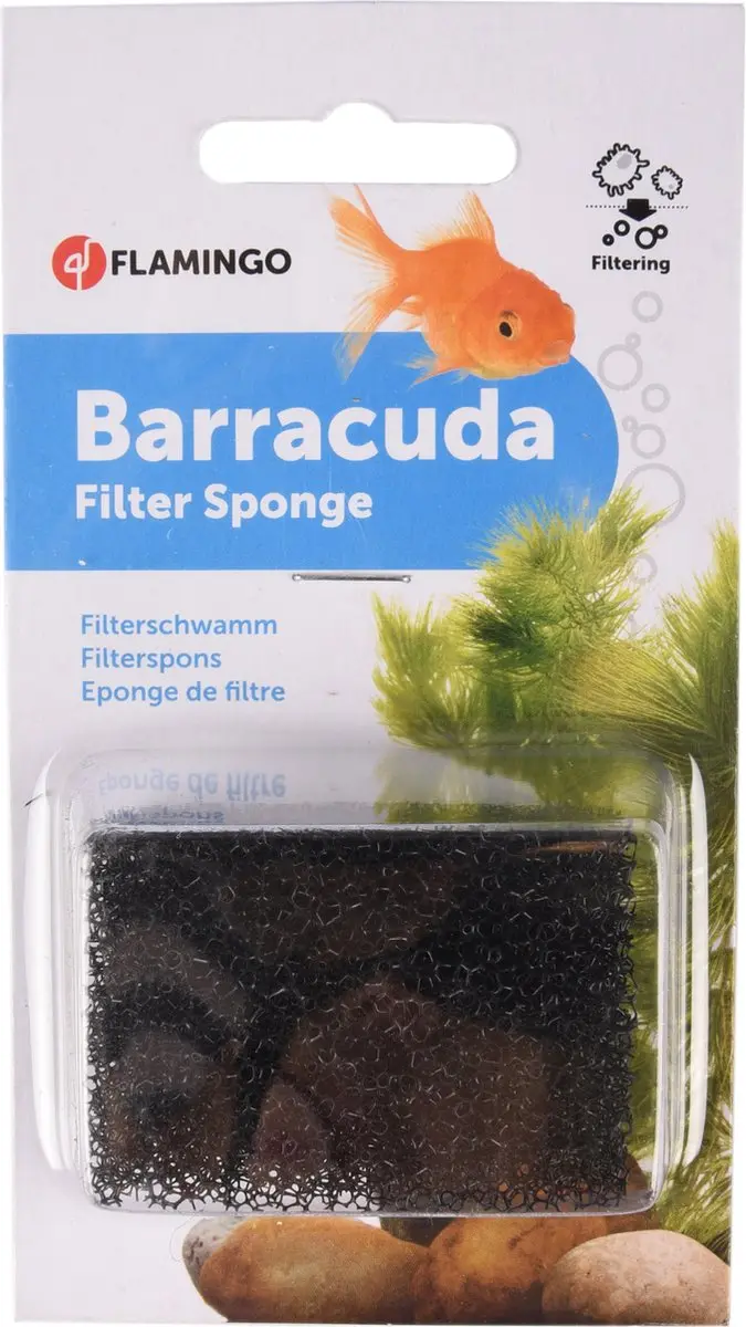 Flamingo Barracuda Filterspons 1000 - Zwart