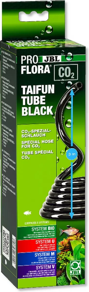 JBL ProFlora CO2 Taifun Tube BLACK Luchtslang 3m