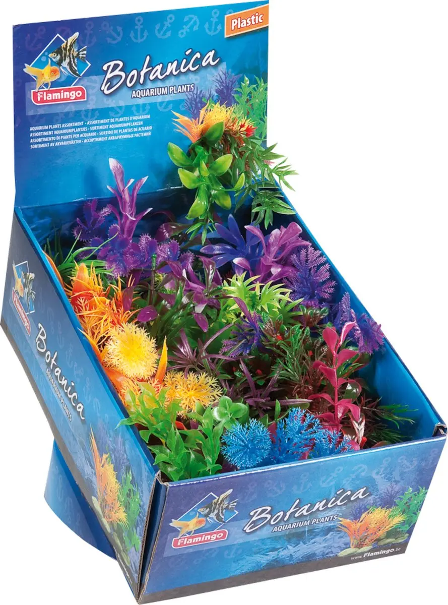 Flamingo Aquarium Plant Plastic Botanica - 5x5x12cm