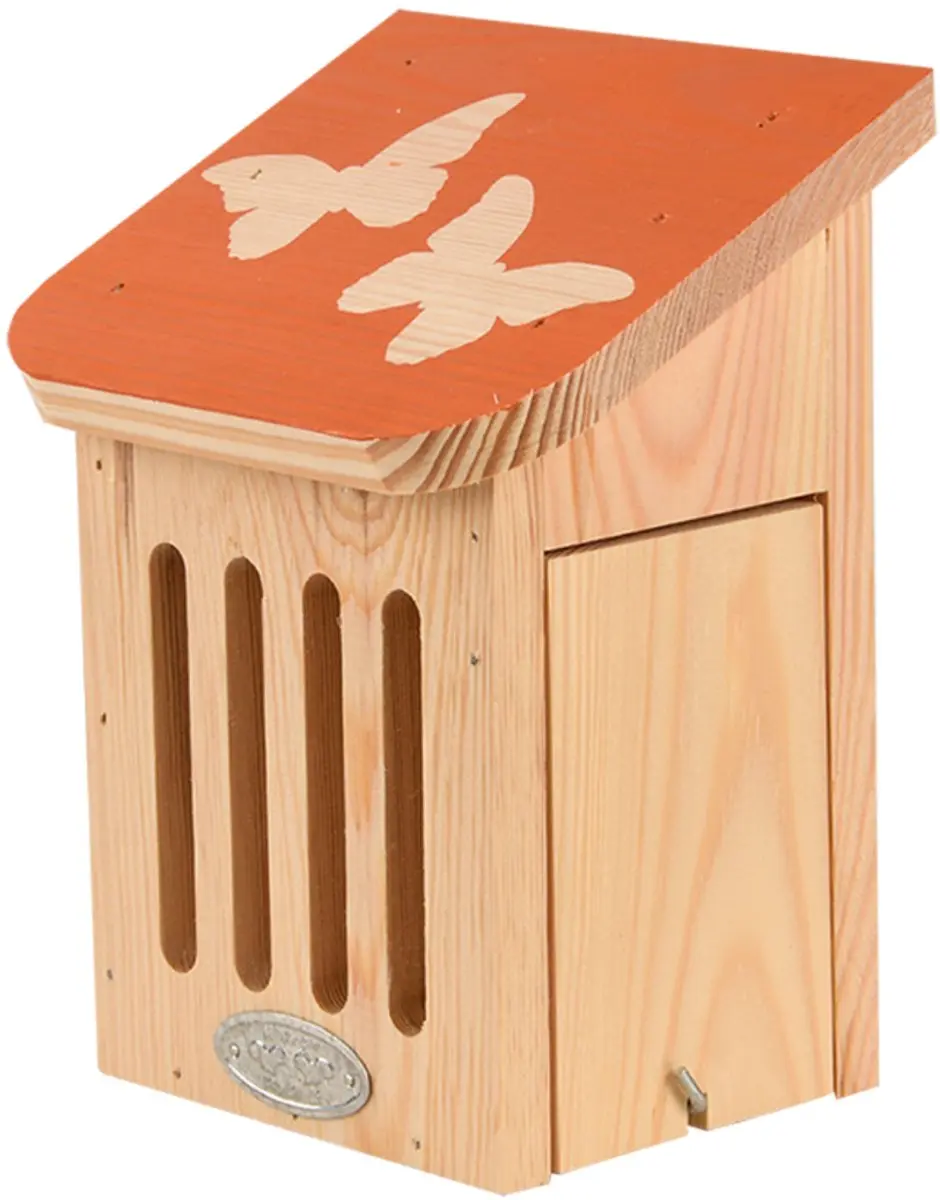 Esschert Design Vlinderkast Diapositief - Hangend - Houtkleur - afbeelding 6 van 6