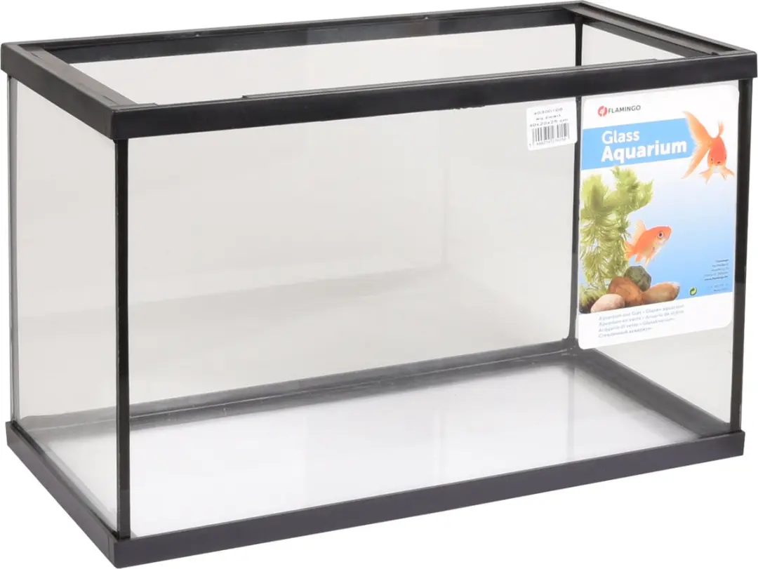 Flamingo Aquarium 17,3L - 40x20x25cm - Transparant