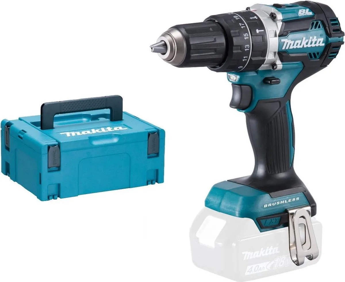 Makita DHP484ZJ Klop-/Schroefboormachine 18V - 2 Snelheden