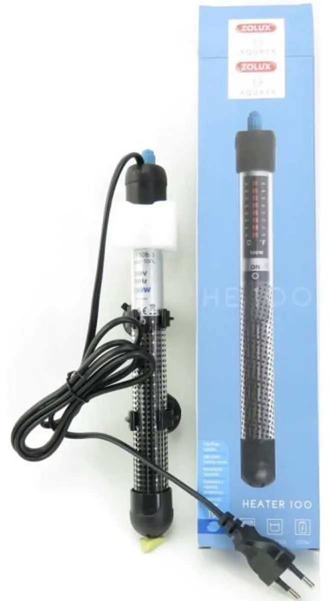 Zolux Verwarmer 100 Aquariumverwarmer 100W - 27cm - Zwart