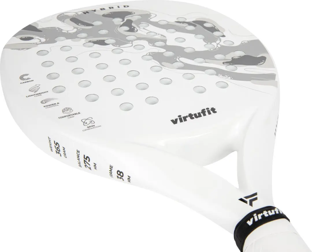 Virtufit Hybrid Padelset - 7-delig Wit/Grijs