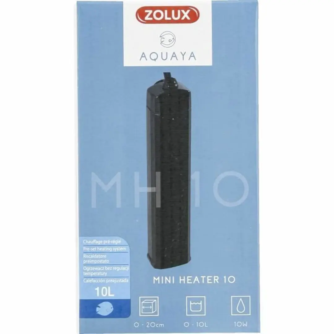 Zolux Verwarming 10W Aquarium 0-10L - 25°C - Zwart
