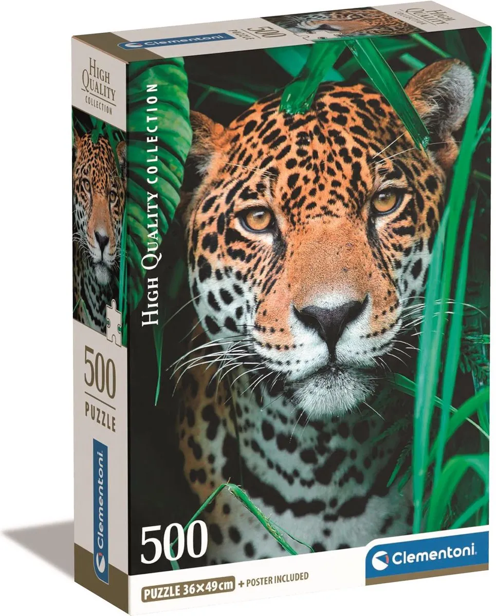 Clementoni Jaguar in de Jungle Puzzel 500 Stuks - Multicolor