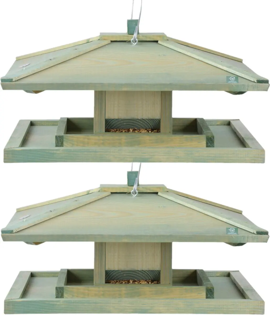 Esschert Design Vogelvoederhuisje Japans - Groen