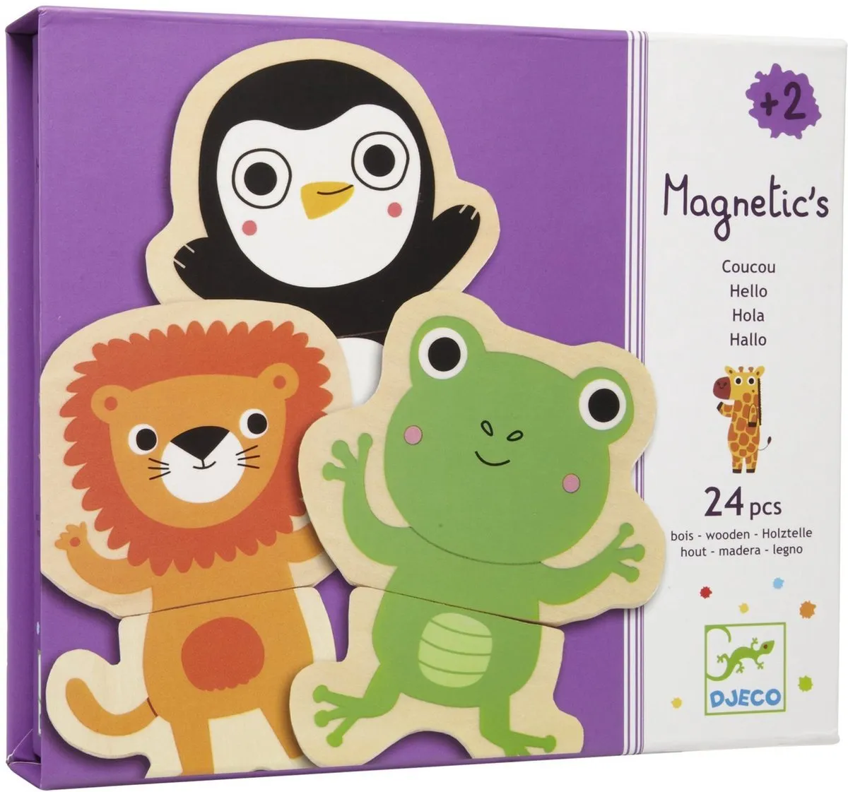 Djeco Magnectic's Coucou Magneetspel - 24 Stuks - Multicolor