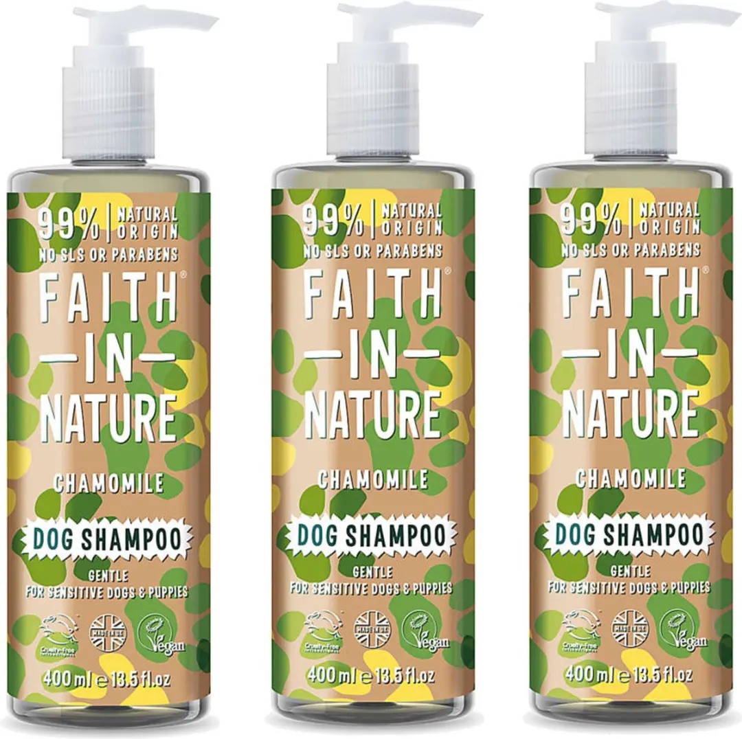 Faith In Nature Chamomile Honden Shampoo 3x400ml