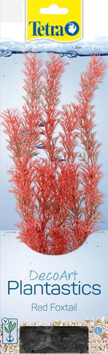 Tetra Decoart Plantastics Foxtail 36cm - Rood