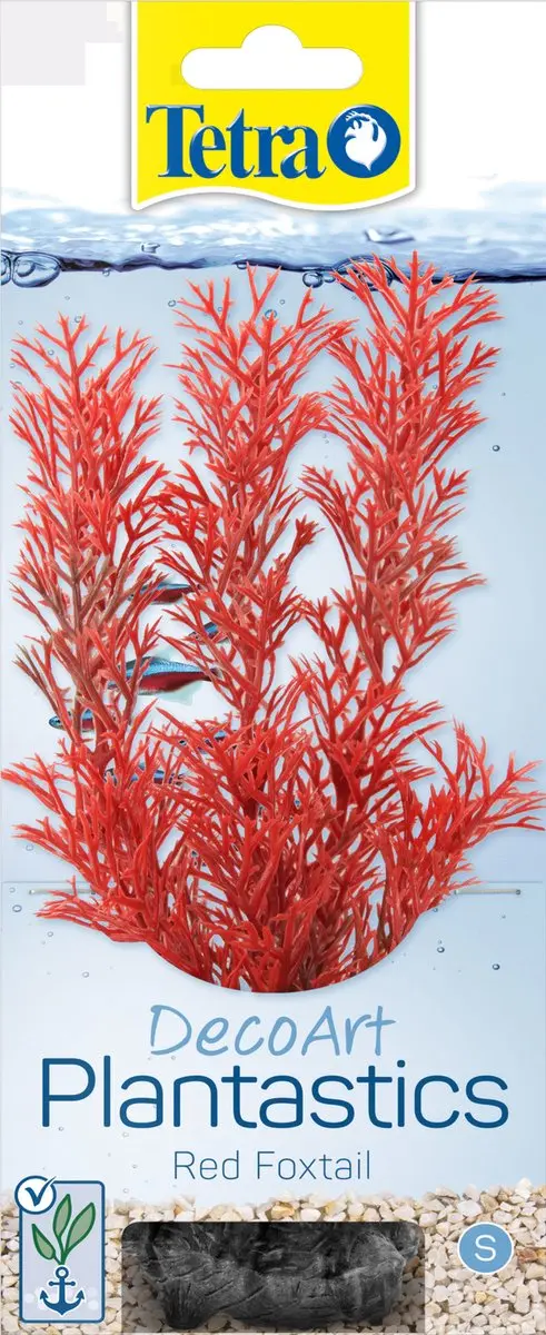 Tetra Decoart Plantastics Foxtail 36cm - Rood