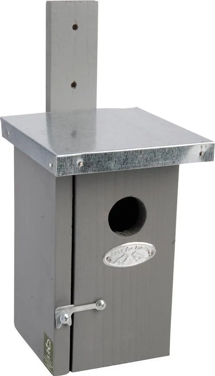 Esschert Design Winterkoning Vogelhuisje - Grijs