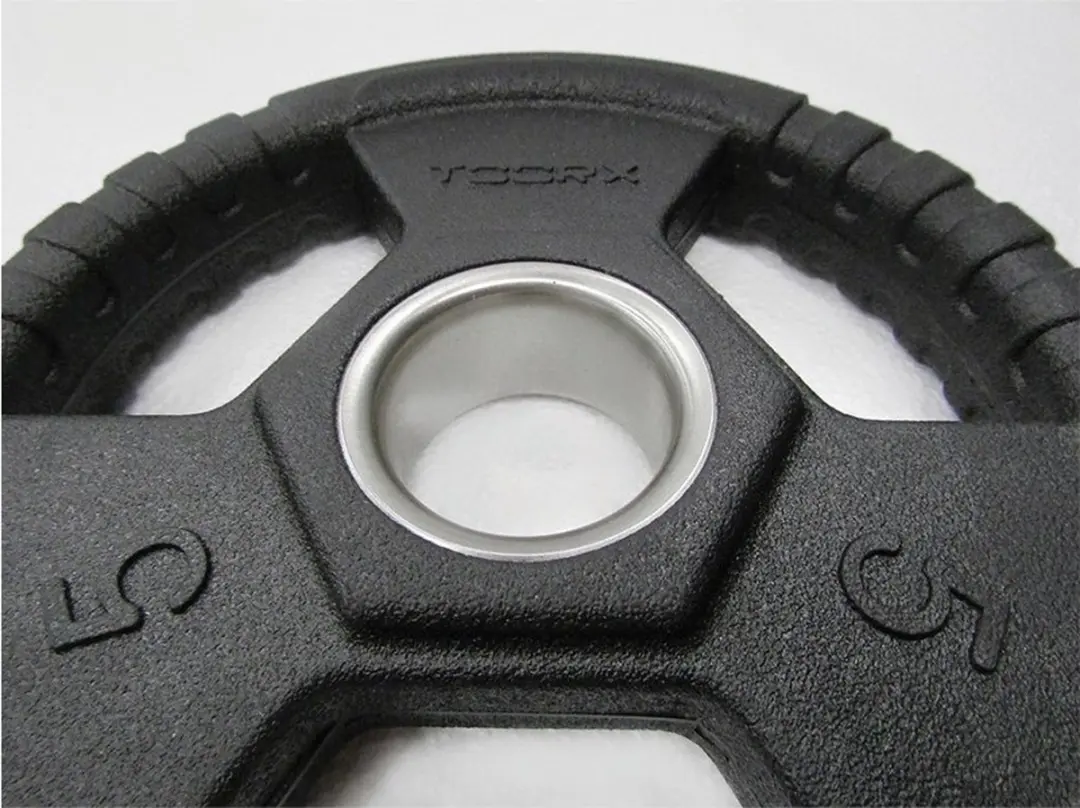 Toorx Rubber Olympische Halterschijf 50mm 15kg - Zwart