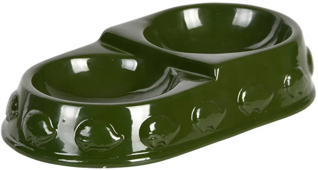 Esschert Design Egel Voeder- en Drinkschaal Groen - 22x12x5cm