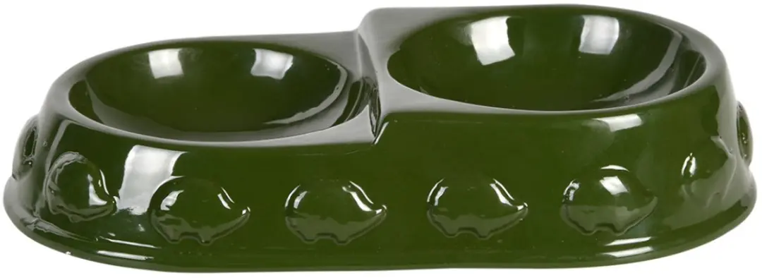Esschert Design Egel Voeder- en Drinkschaal Groen - 22x12x5cm