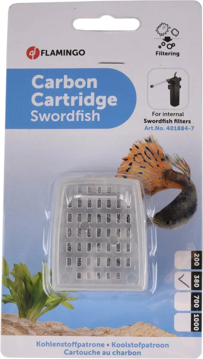Flamingo Aquarium Filterkool Swordfish 380 - Zwart