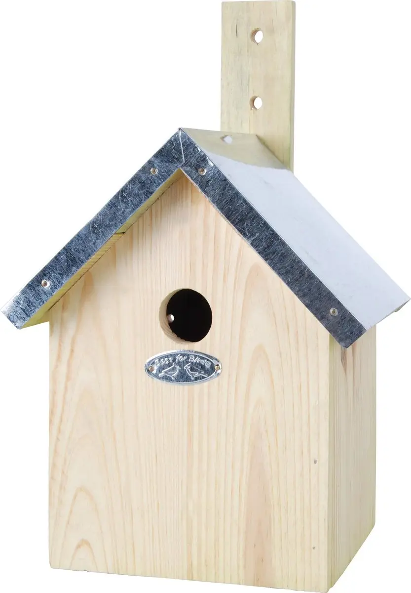 Esschert Design Pimpelmees Vogelhuisje 20x18x31cm - Grijs
